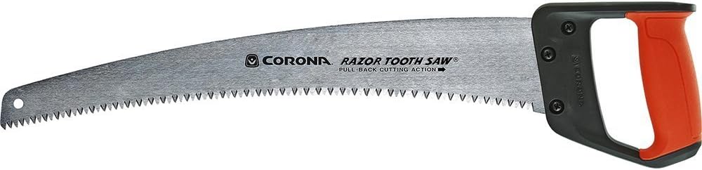 Corona Tools 18" RazorTOOTH Pruning Saw, Heavy-Duty Hand Saw with Curved Blade, RS 7510D 18" Plastic Handle - Image 2