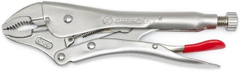 Crescent Curved Jaw Locking Pliers with Wire Cutter - 10" - C10CVN-08 - Image 2