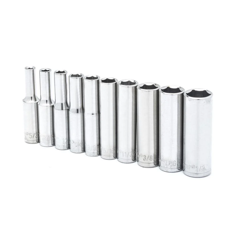 Crescent 10-Piece 1/4" Drive 6-Point Deep SAE Socket Set - Image 2