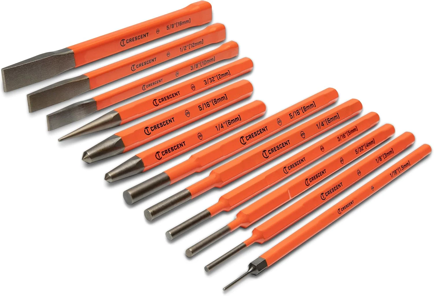 Crescent 12 Piece Set, Punch & Chisel - CPCCHS12 - Image 2