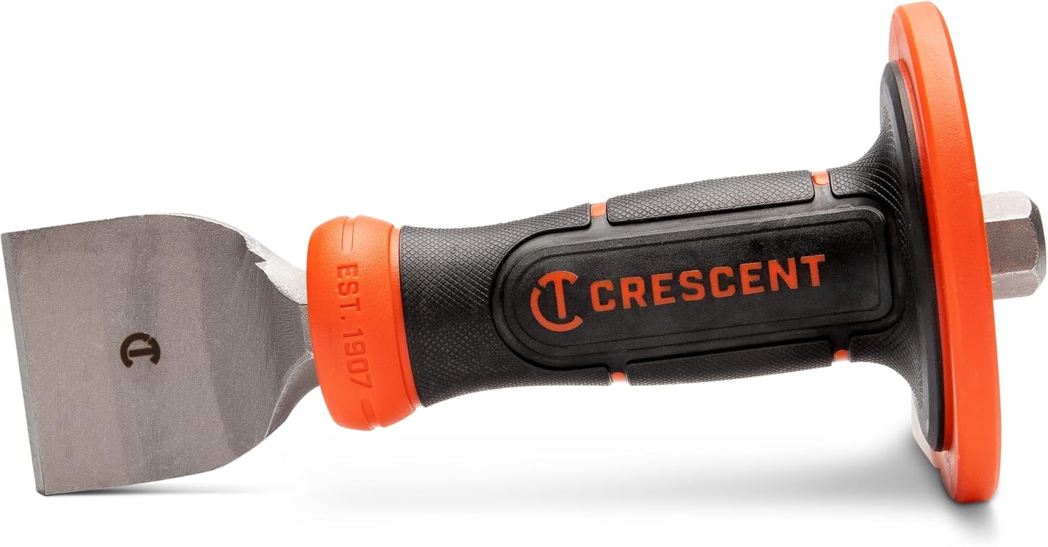 Crescent CMCH214H 2-1/4" x 8-1/2" Masonry Chisel with Handguard - Image 2
