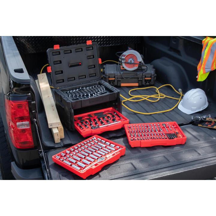 Crescent 229-Piece 1/4", 3/8" & 1/2" Drive Mechanics Hand Tool Set with 3 Drawer Storage Case - Image 2