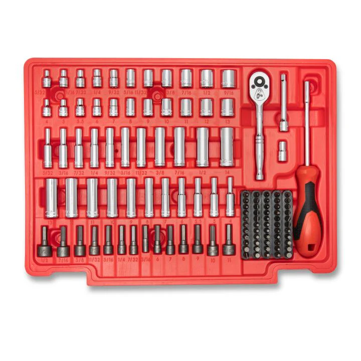 Crescent 229-Piece 1/4", 3/8" & 1/2" Drive Mechanics Hand Tool Set with 3 Drawer Storage Case - Image 4