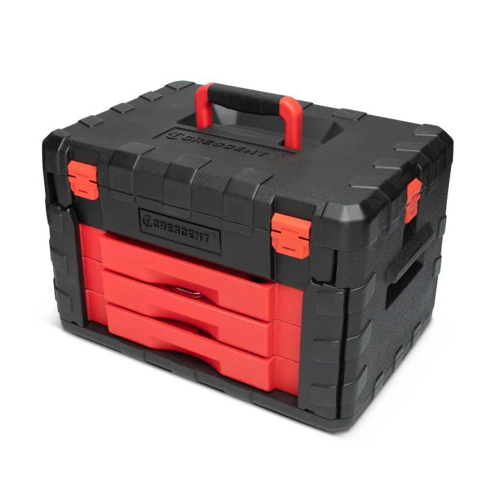 Crescent 229-Piece 1/4", 3/8" & 1/2" Drive Mechanics Hand Tool Set with 3 Drawer Storage Case - Image 7