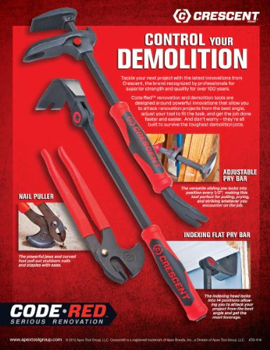 Crescent 24” Adjustable Pry Bar with Nail Puller - DB24 - Image 4