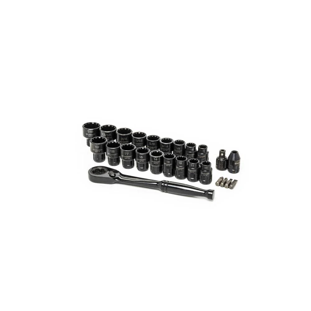 Crescent 25 Piece 3/8" Drive Pass-Thru X6 Standard Spline Mechanics Tool Set - CX6PT25 - Image 11