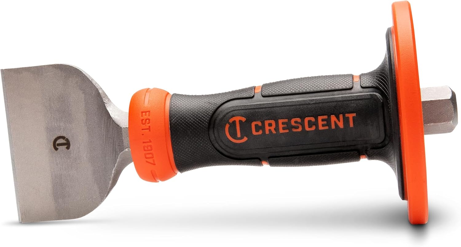Crescent CBCH30H 3" x 8-1/2" Brick Chisel with Handguard - Image 2