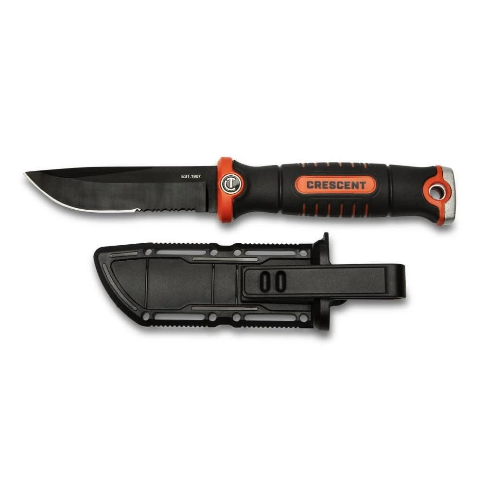 Crescent CPKFX 4-1/2" Fixed Blade Trade Knife with Sheath