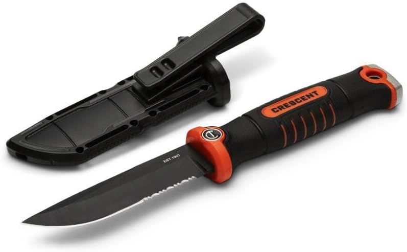 Crescent CPKFX 4-1/2" Fixed Blade Trade Knife with Sheath - Image 3