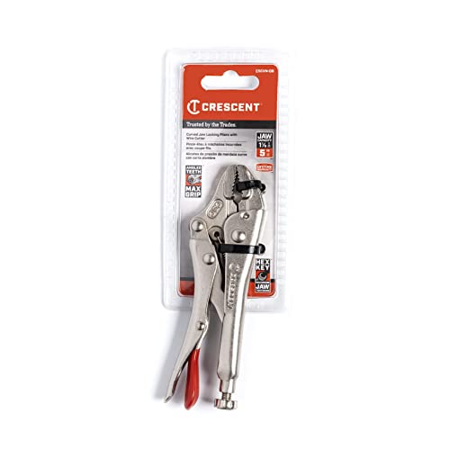 CRESCENT 5" Curved Jaw Locking Pliers with Wire Cutter - C5CVN-08 - Image 2