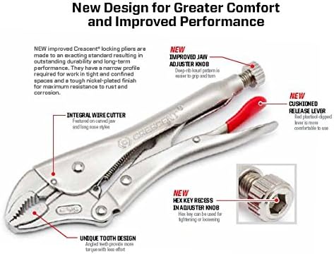 Crescent C6CCSVN 6" Locking C-Clamp with Swivel Pads, Carded, Red - Image 4