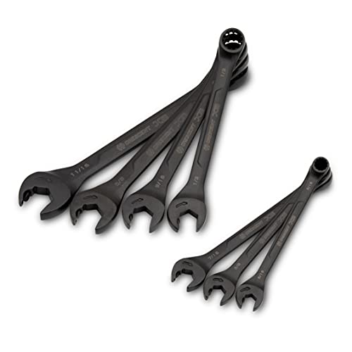 Crescent 7 Piece X6 Black Oxide Spline Open End Ratcheting Combination SAE Wrench Set - CX6RWS7 - Image 3