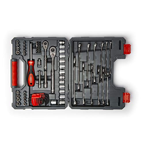 Crescent 70 Piece 1/4" & 3/8" Drive 6 & 12 Point Standard SAE/Metric Mechanics Tool Set - CTK70C