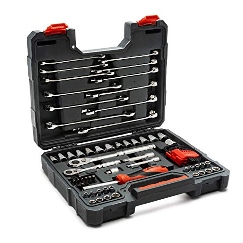 Crescent 70 Piece 1/4" & 3/8" Drive 6 & 12 Point Standard SAE/Metric Mechanics Tool Set - CTK70C - Image 3