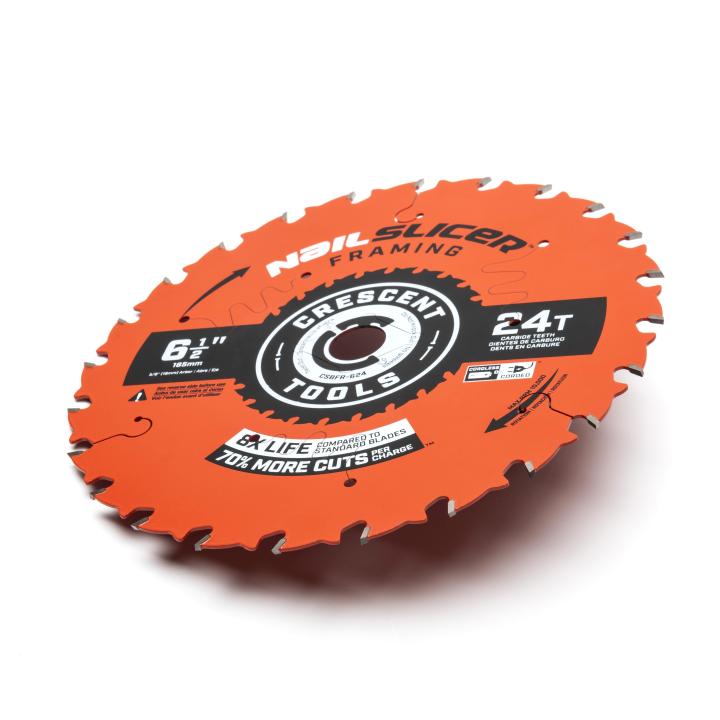 Crescent CSBFR-624 6-1/2" x 24-Tooth NailSlicer Framing Circular Saw Blade - Image 3