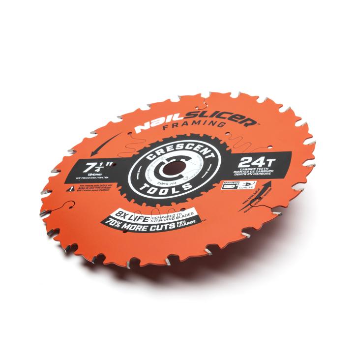 Crescent CSBFR-724 7-1/4" x 24-Tooth NailSlicer Framing Circular Saw Blade - Image 2