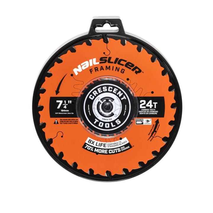 Crescent CSBFR-724 7-1/4" x 24-Tooth NailSlicer Framing Circular Saw Blade - Image 6