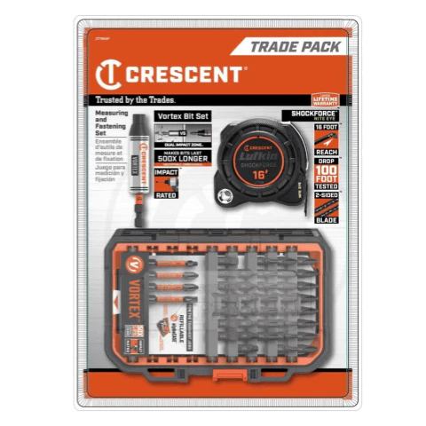 Crescent CTTBHAP 41-Piece Vortex BH Drill Bit and Shockforce Nite Eye Tape Measure Set