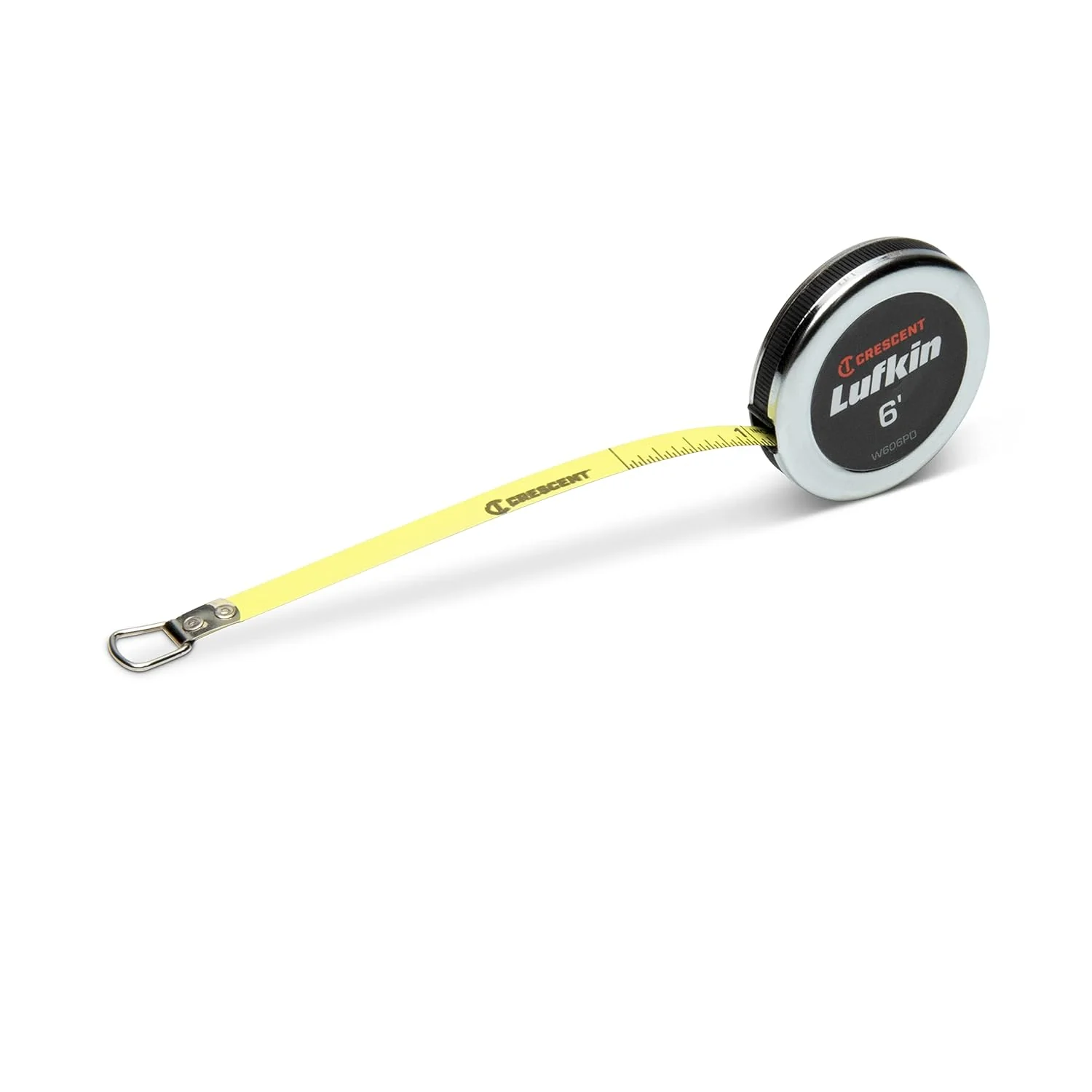 Crescent Lufkin (W606P) 1/4" x 6' Executive Diameter Yellow Clad A19 Blade Pocket Tape Measure - Image 7