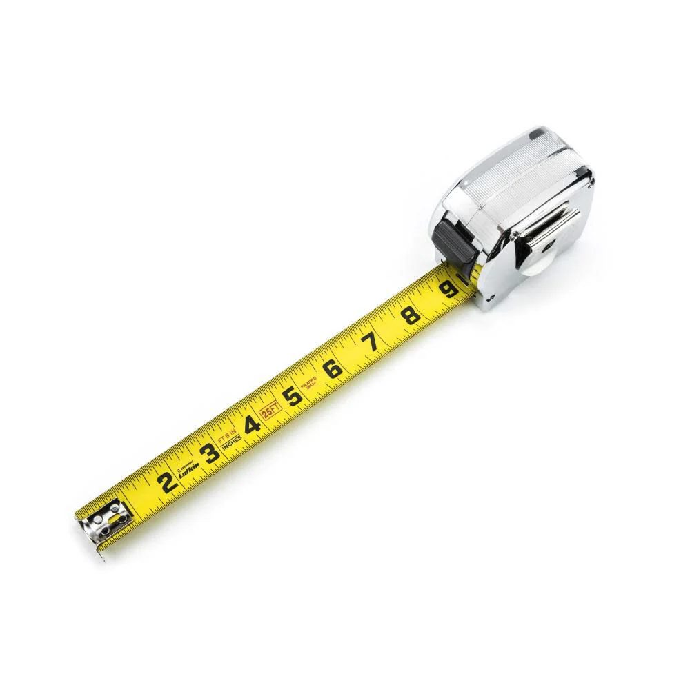 Crescent Lufkin 1" x 16' Chrome Case Yellow Clad Tape Measure - L916-02 - Image 5