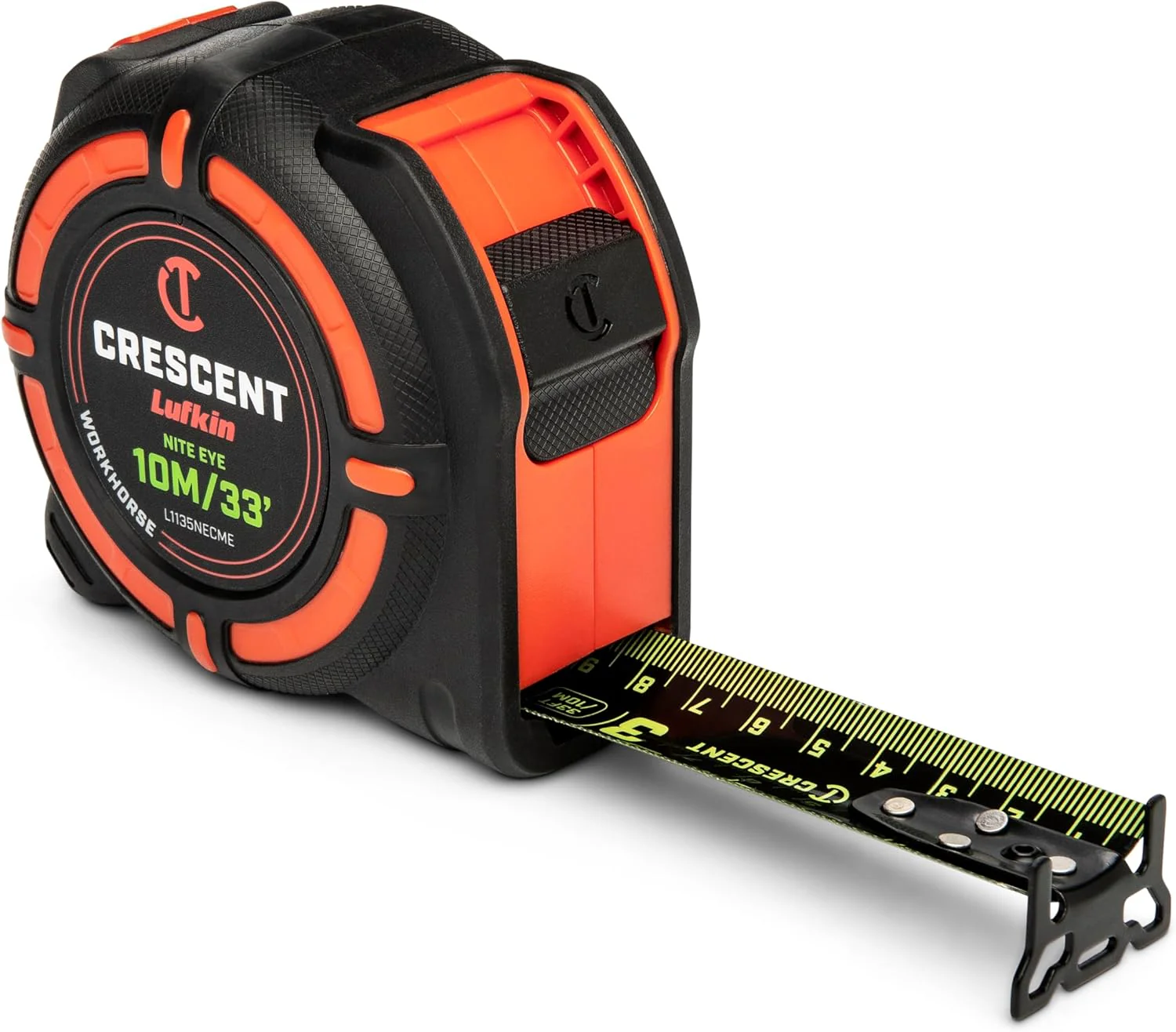 Crescent Lufkin L1135NECME 10 Meter / 35 Ft. Ft. WORKHORSE NITE EYE Tape Measure - Image 8