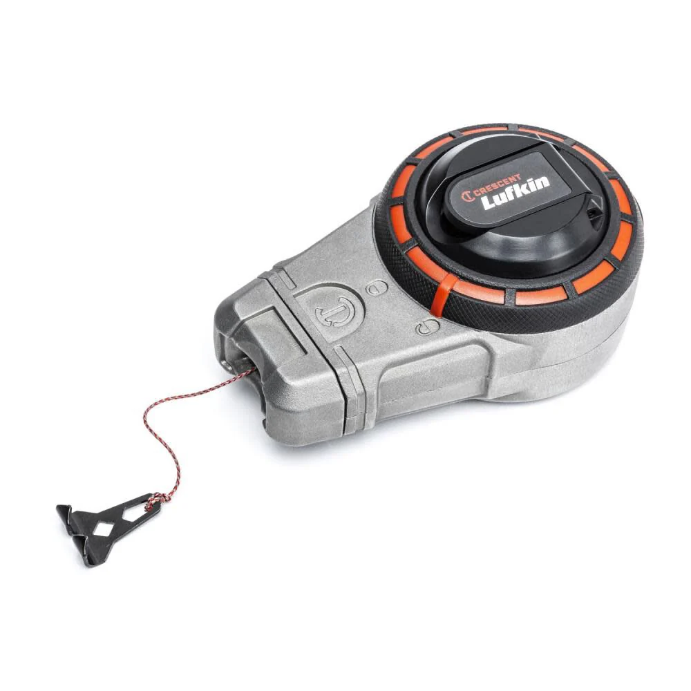 Crescent Lufkin 100' Professional Aluminum Chalk Reel with Red Chalk - Image 3