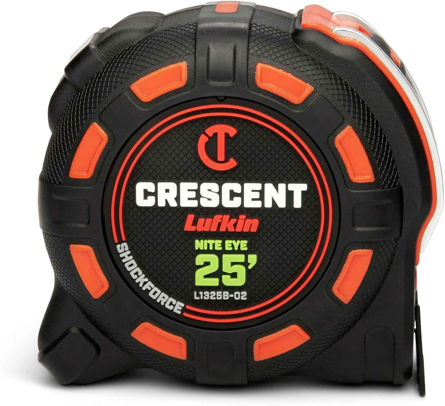 Crescent Lufkin L1325B-02 25 Ft. SHOCKFORCE NITE EYE Tape Measure, SAE 25' - Image 2