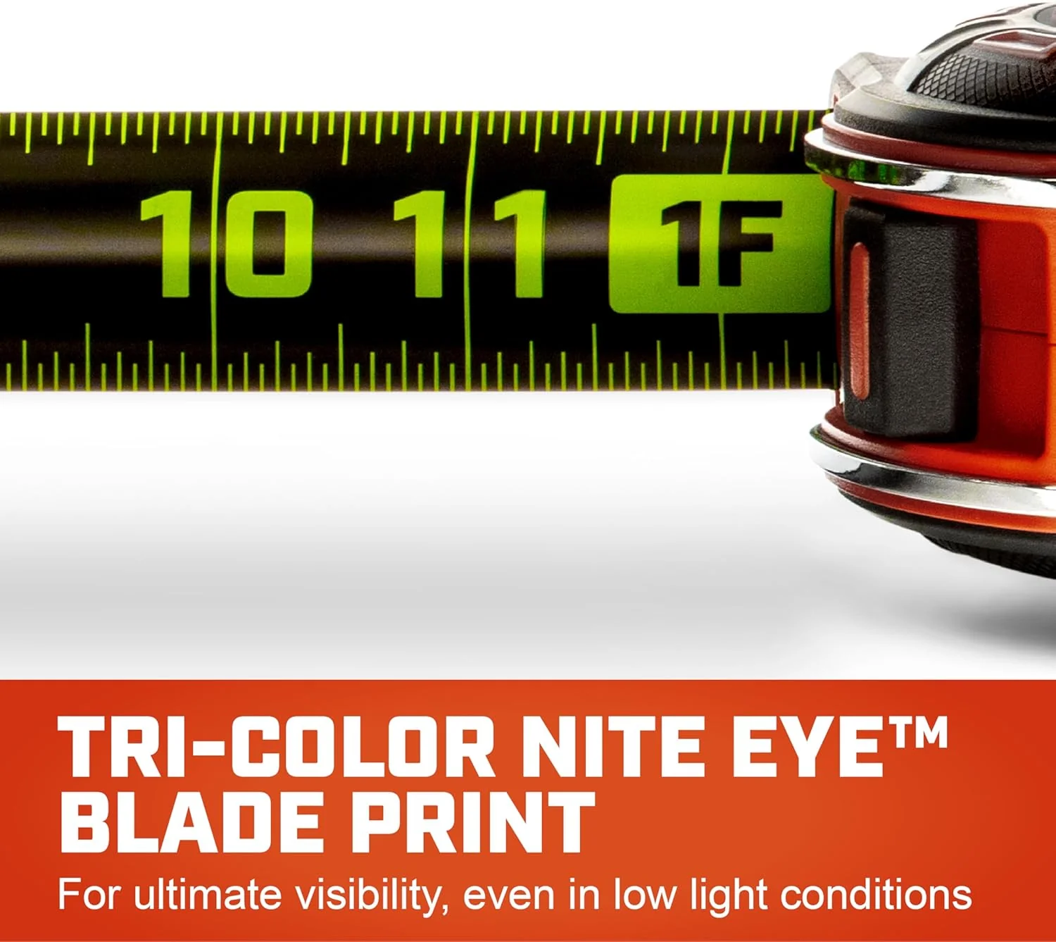 Crescent Lufkin L1325B-02 25 Ft. SHOCKFORCE NITE EYE Tape Measure, SAE 25' - Image 3