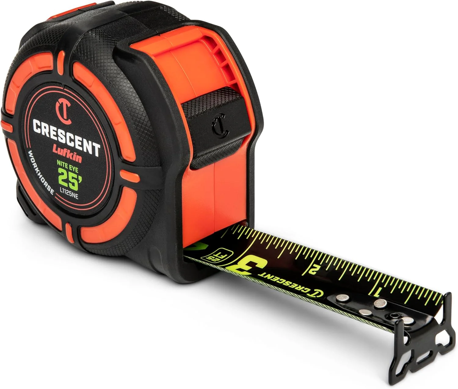 Crescent Lufkin L1125NESET2V 25 Ft. WORKHORSE NITE EYE Tape Measure SAE (Pack of 2) - Image 7