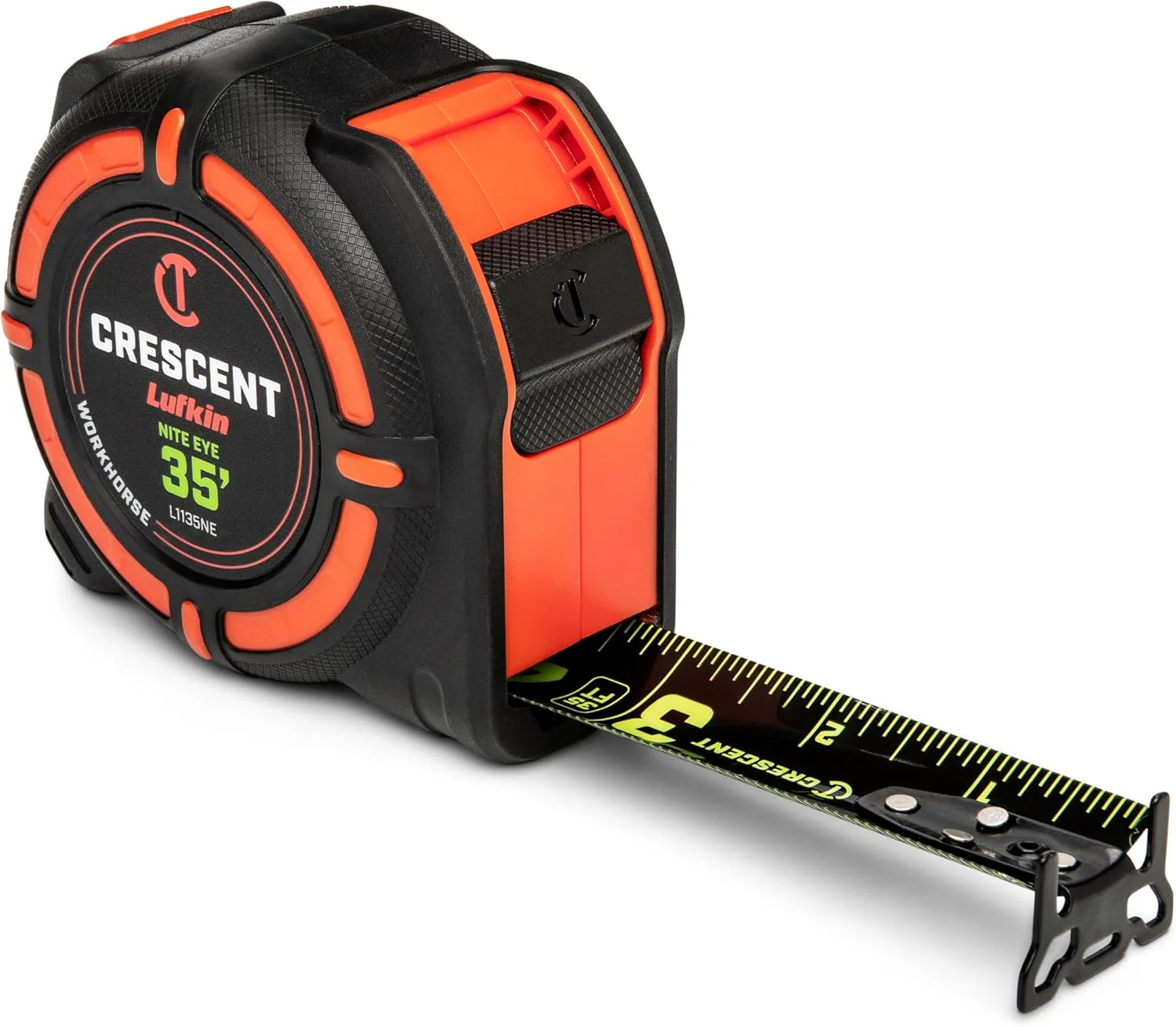 Crescent Lufkin L1135NE 35 Ft. WORKHORSE NITE EYE Tape Measure SAE - Image 7