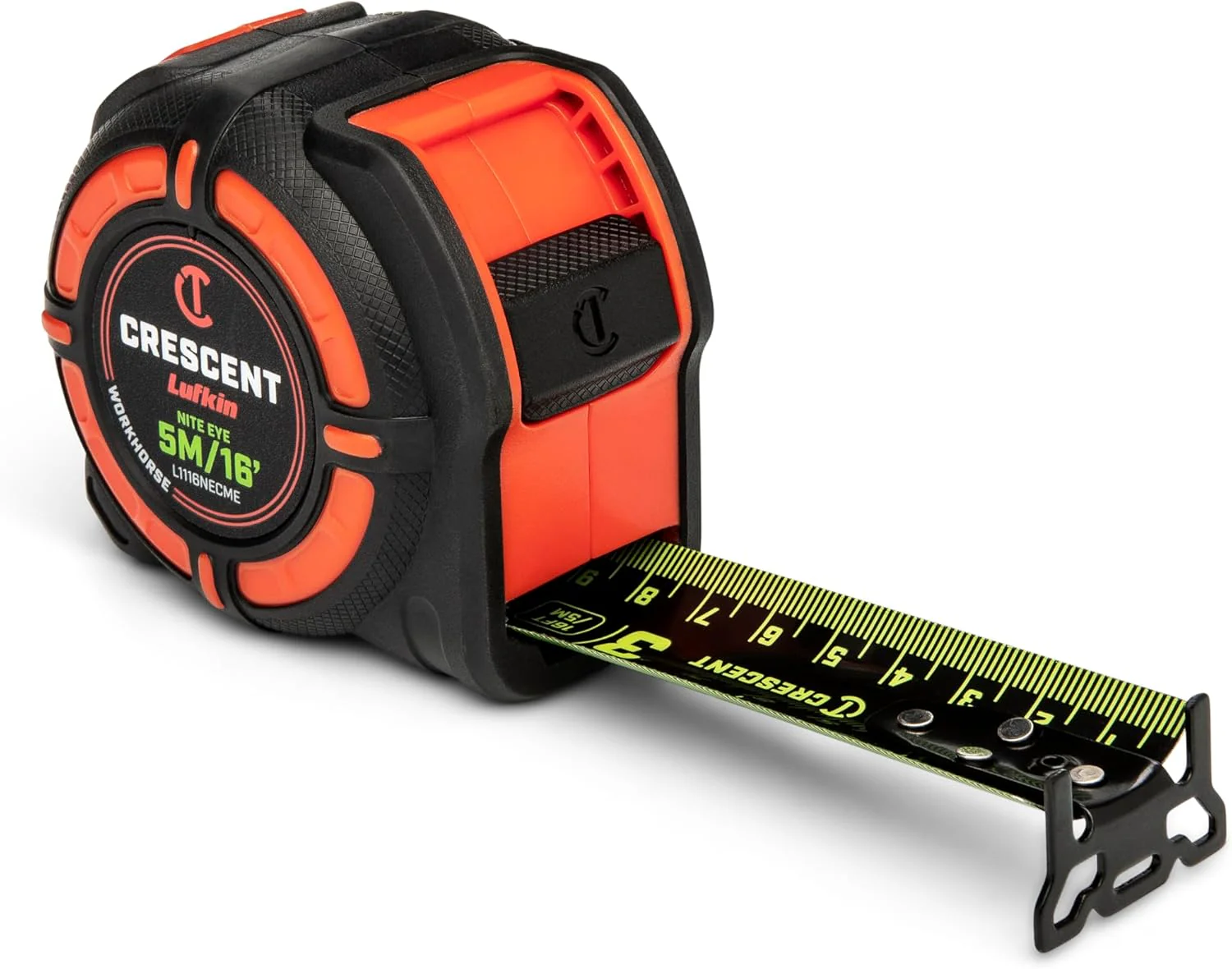 Crescent Lufkin 5 Meter / 16 Ft. WORKHORSE NITE EYE Tape Measure - L1116NECME - Image 8