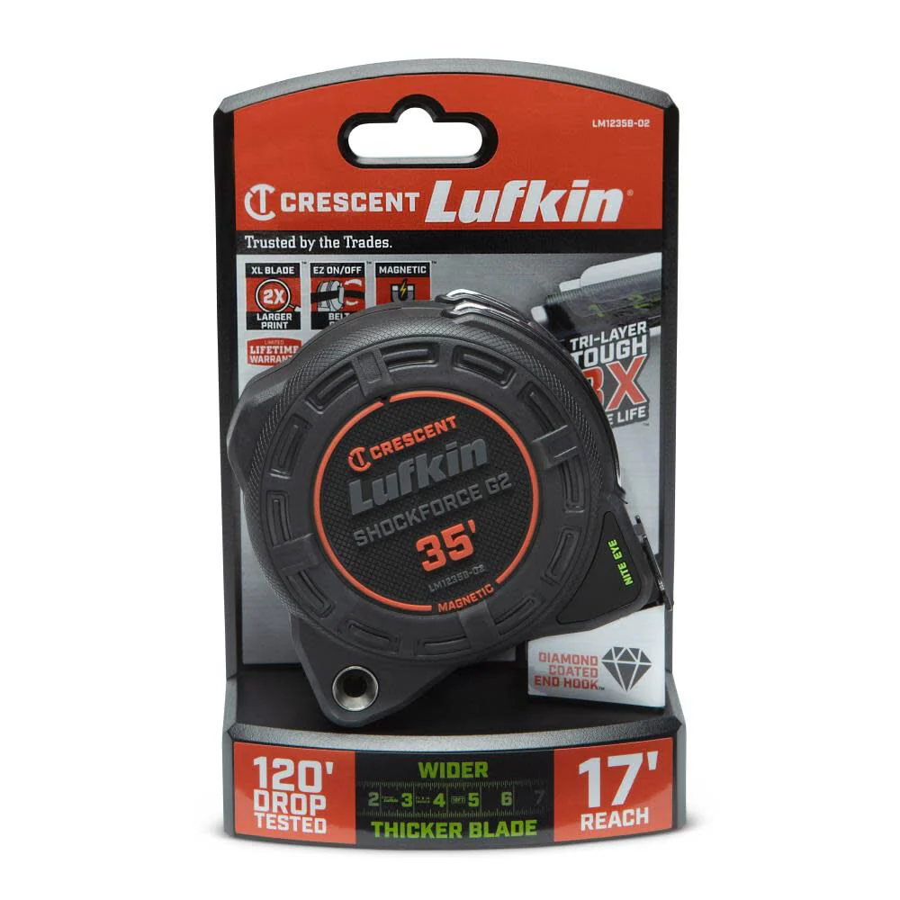 Crescent Shockforce Nite Eye G2 Magnetic Tape Measure 1-1/4 In. x 35' - Image 3