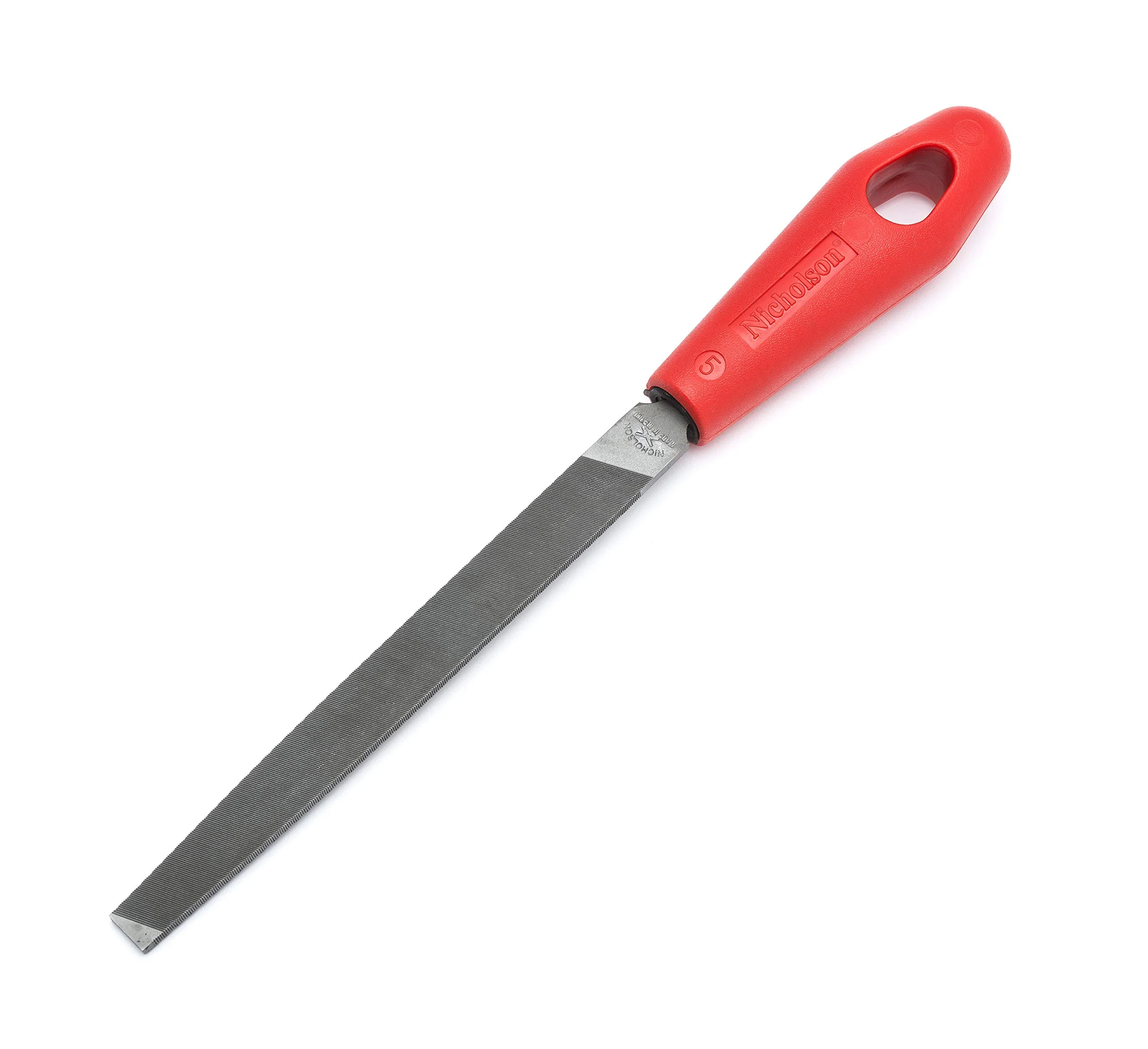 Crescent Nicholson 21687NN 6" Mill Single Cut Bastard File with Red Handle