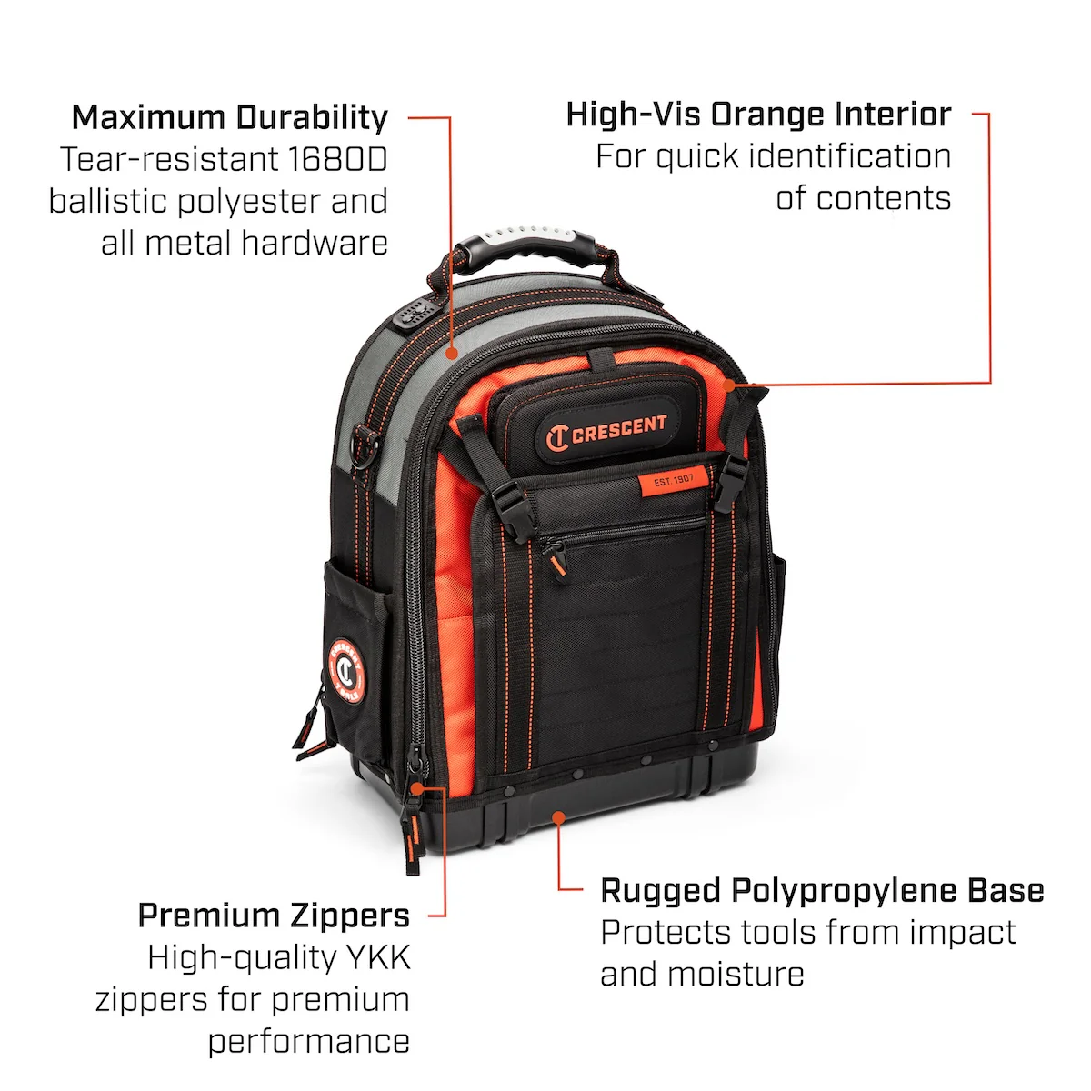 Crescent CTB1000N Tradesman Backpack - Image 6