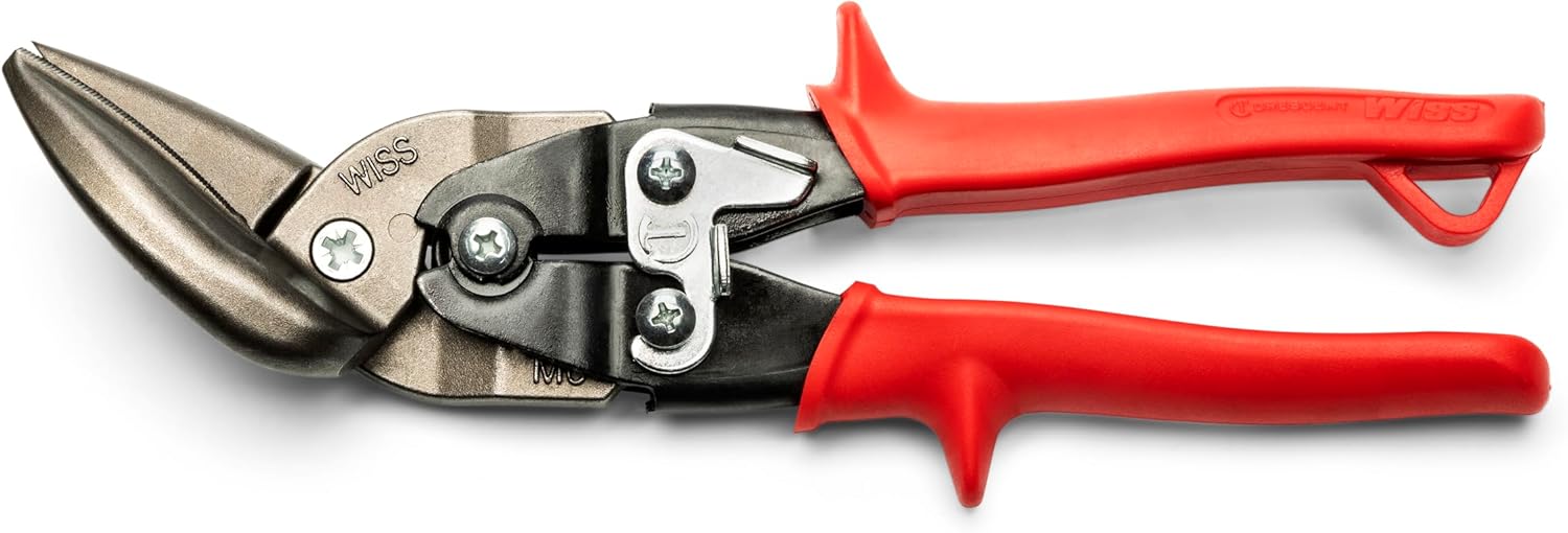 Crescent Wiss M6R 9-1/4" Metalmaster Offset Straight and Left Cut Aviation Snips - Image 2