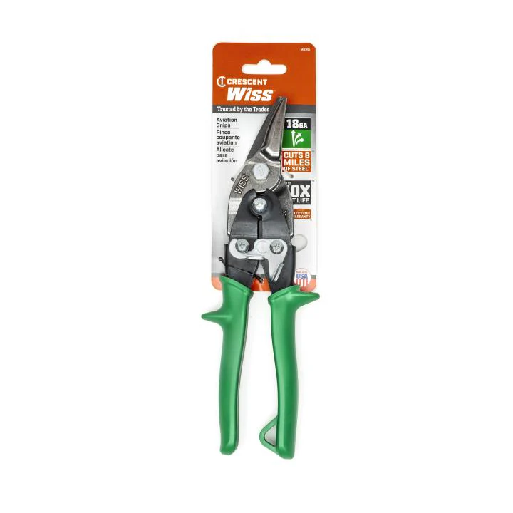 Crescent Wiss 9-3/4" Metal Master Compound Action Straight and Right Cut Aviation Snips - Image 6