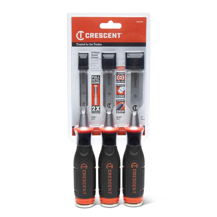 Crescent 3-Piece Wood Chisel Set - Image 4