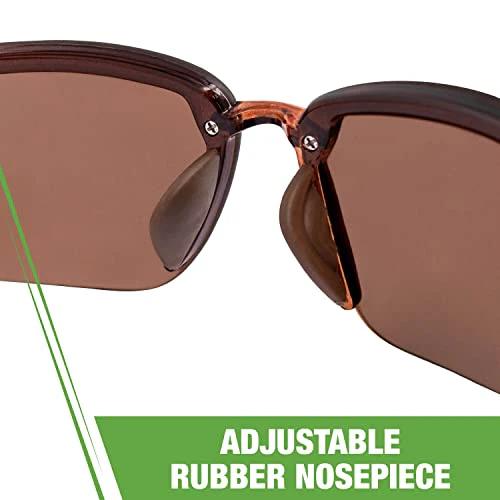 Radians ES5 Bifocal Safety Eyewear Crystal Brown Frame HD Brown Lens 1.5 Diopter - Image 5