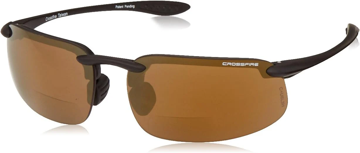 Radians Crossfire Safety Glasses Bronze 2.5 Diopter - Image 2