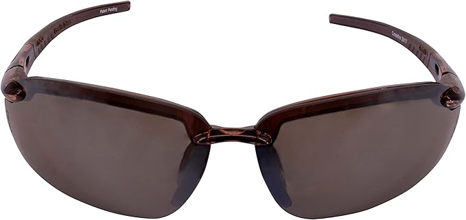 Radians 29117 Crossfire Brown Safety Glasses, Scratch-Resistant, Frameless - Image 2
