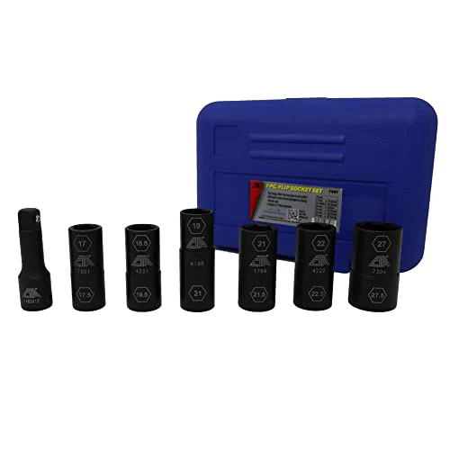 CTA Tools 7307 7 Pc. Flip Socket Set - Removal of Inflated, Warped and Mangled Chrome-Cap Style Lug Nuts - Image 2