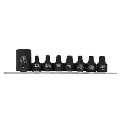 CTA Tools 9368 Pickup Truck Bed Bolt Socket/Bit Set - 8 Pc. Torx Bit Socket Set, Includes Sizes T40, T45, T50, TP45, TP50, TP55 & EP24, Ideal for Ford 2017+ Servicing - Image 2