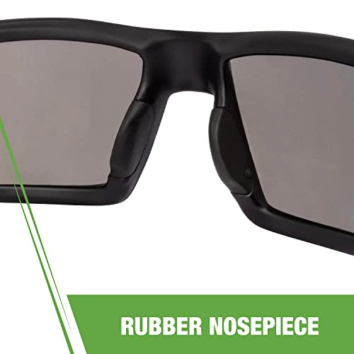 Cumulus Blue Mirror Lens and Matte Black Frame Safety Glasses - Image 4