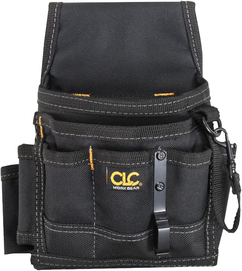 Custom Leathercraft CLC 1503 Small Electrical Maintenance Pouch , Black , 9 POCKET - Image 2