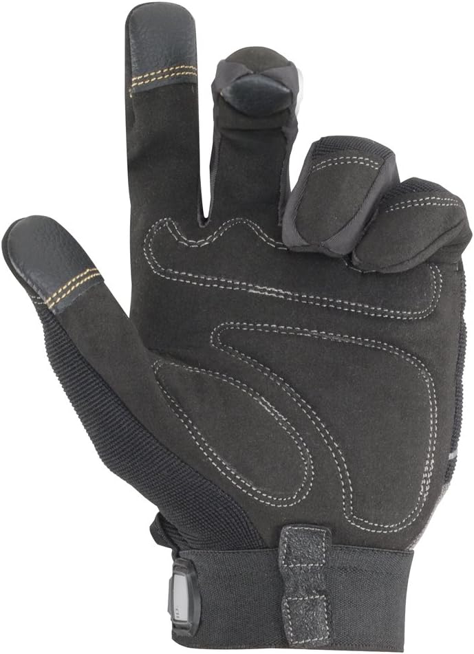 Custom Leathercraft 205BXL Pit Crew Mechanic's Glove, Black, X-Large - Image 3