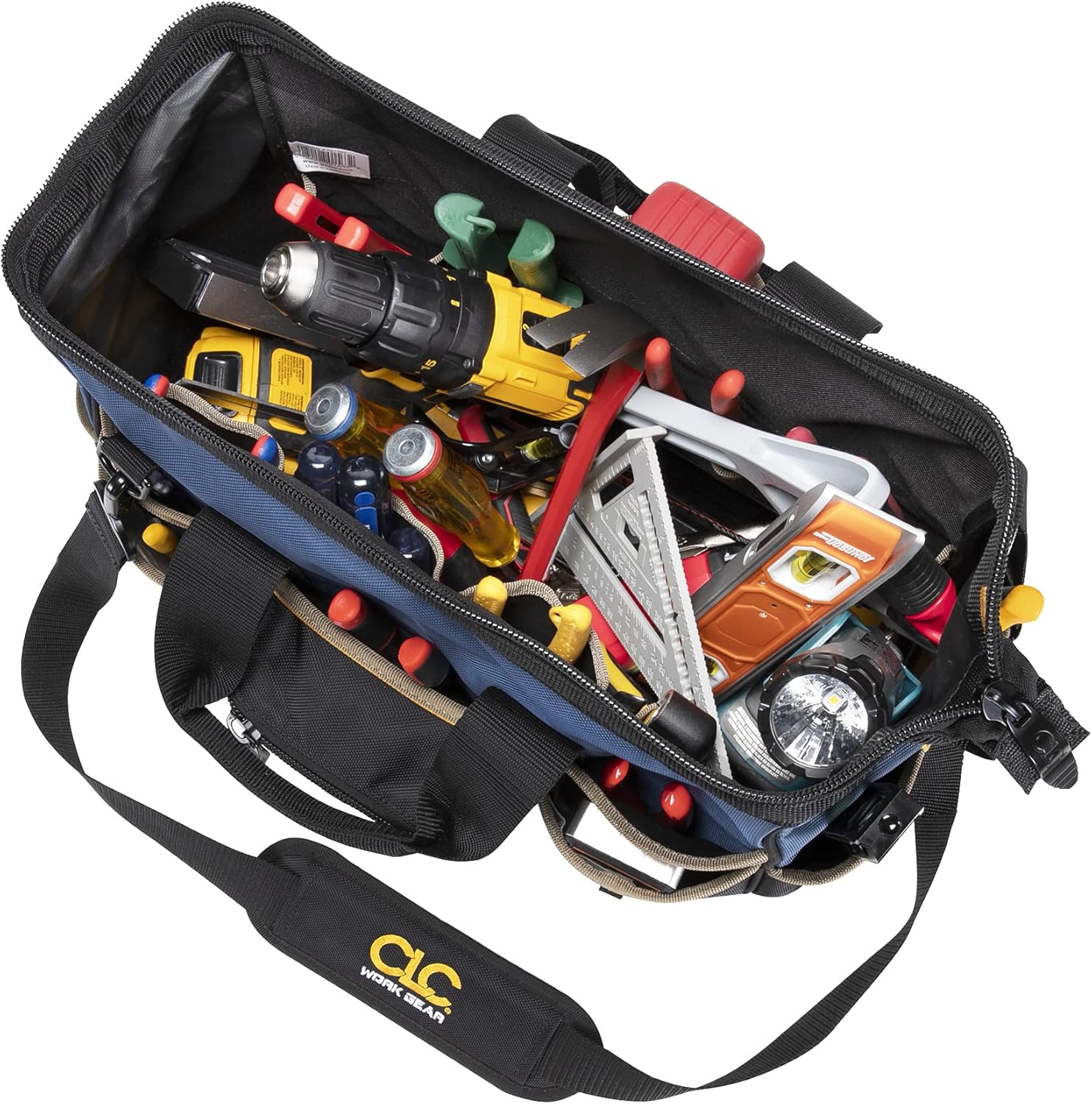 Custom Leathercraft CLC Work Gear PB1563 16" Molded Base BigMouth Tote Tool Bag - Image 4