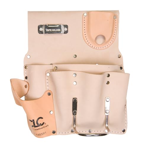 Custom Leathercraft - DW-109 CLC K485R1 Standard Drywaller's Tool Pouch, Chrome-Tanned Heavy Duty, 7-Pocket, Small - Image 2