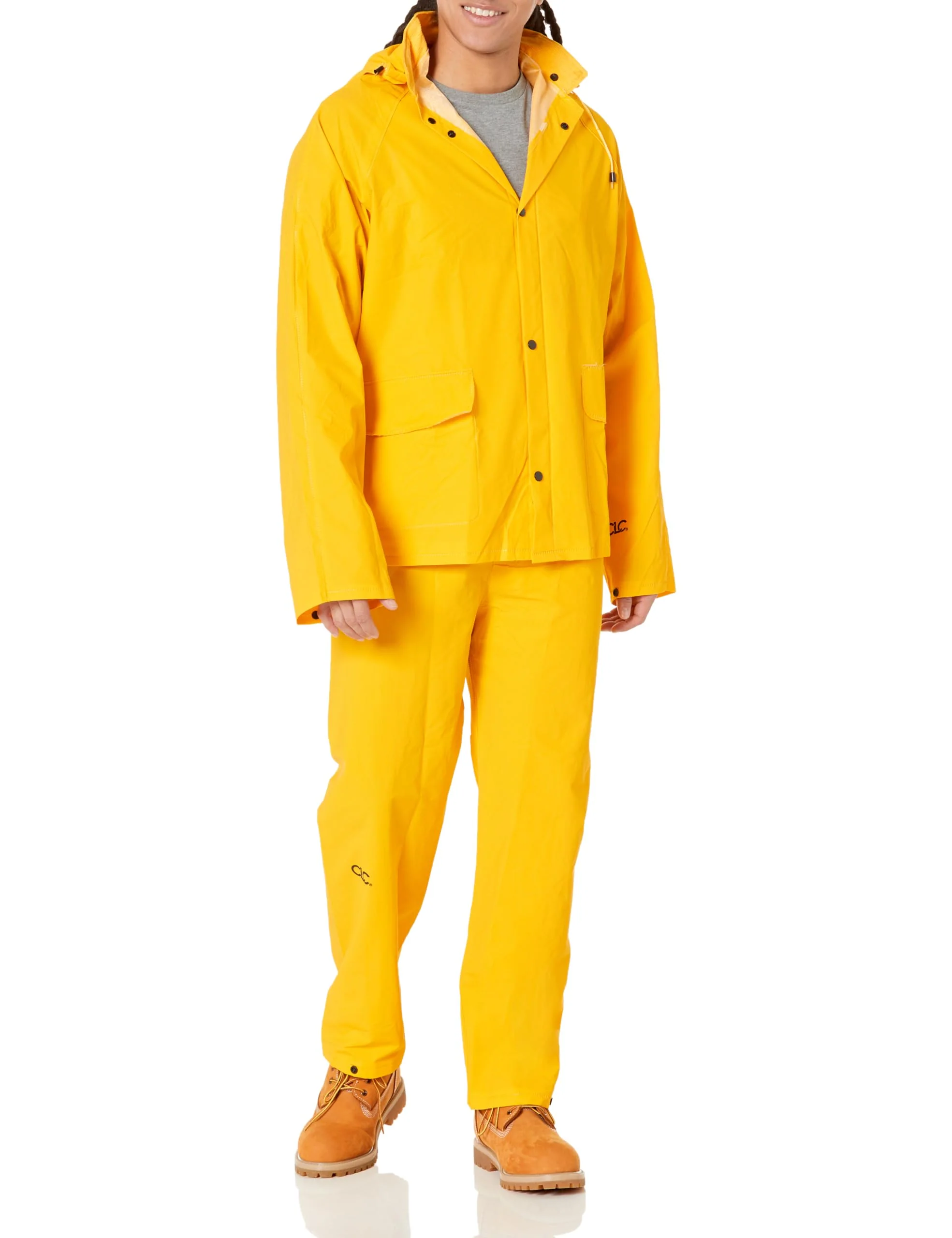 Custom Leathercraft mens Bib powersports rain suits, Yellow, Medium US
