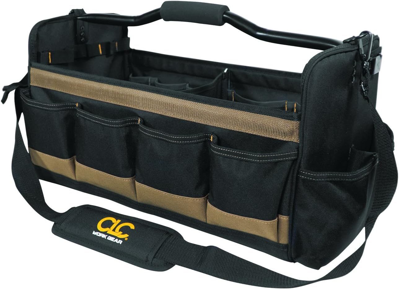 Custom Leathercraft WORK GEAR 1579 20 Inch, Open Top, Soft Sided Tool Box, 27 Pockets - Image 6