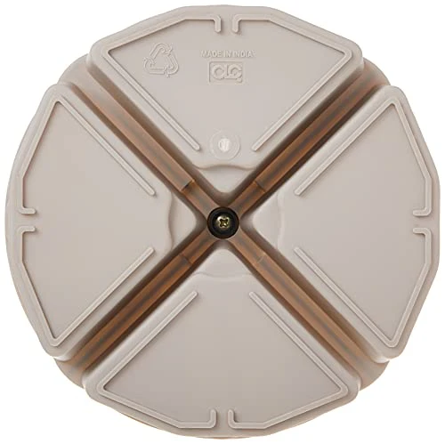 Custom Leathercraft1154 4-Inch High, Full-Round Bucket Tray,Cream White - Image 3